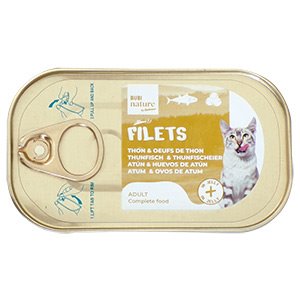 BUBI NATURE CAT FILETS ATUN&HUEVAS 12×85 g